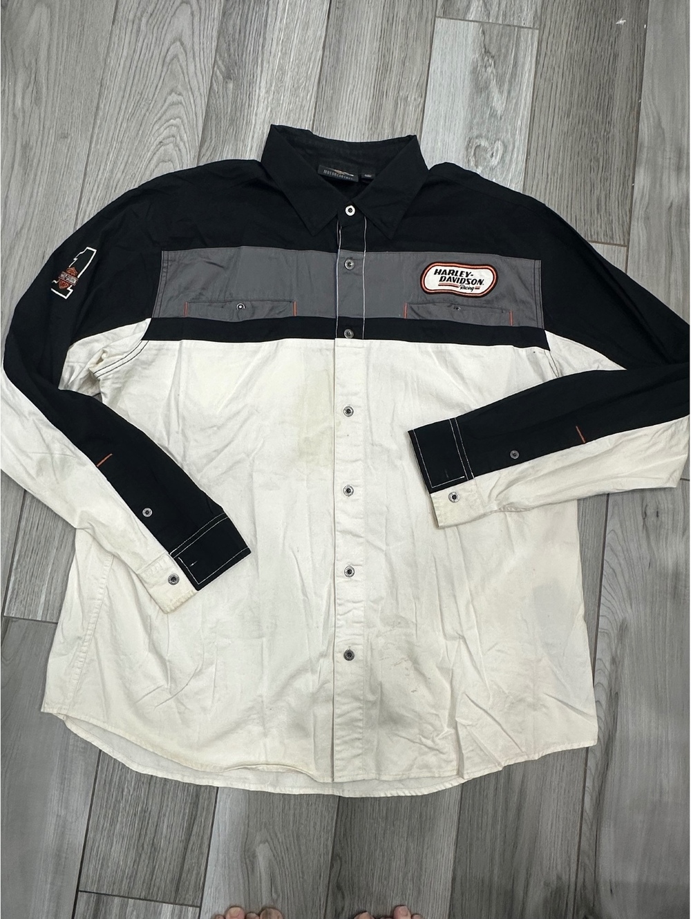 Harley-Davidson Motorclothes Racing Button-Up Shirt 2XL